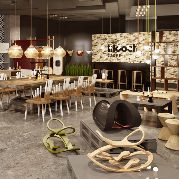 3D ВИЗУАЛИЗАЦИЯ ШОУРУМА LLLOOCH